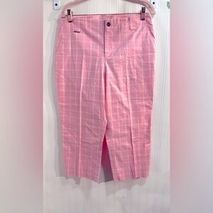 Lauren‎ Ralph Lauren Classic Pink Plaid Chinos Sz 8